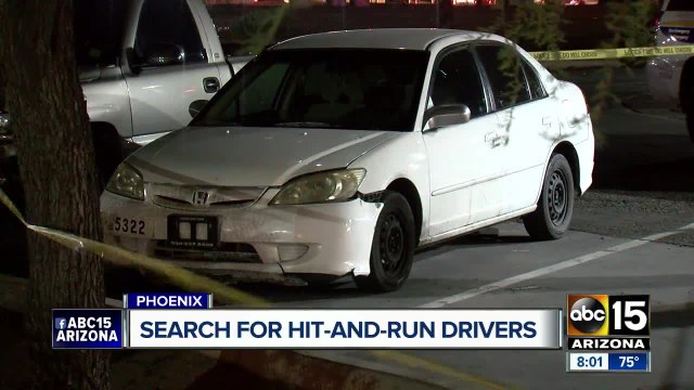 Man struck, killed by 2 hit-and-run drivers in Phoenix