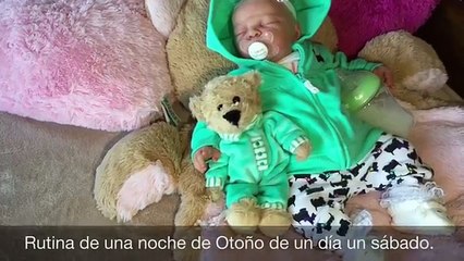 Rutina de una noche de Otoño, si mi bebé reborn Kayla fuese un bebé de verdad