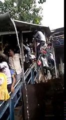 Indian railway station foot over bridge accident...!!Live footage...!!!!
