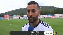 مصاحبه بازیکنان تیم ملی فوتبال ایران دراردوی استانبول ترکیه