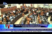 #NicaraguaQuierePaz Los diputados de la Asamblea Nacional se refirieron a las declaraciones vertidas por el secretario de la Organización de Estados Americanos.