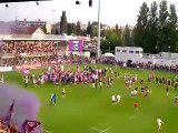 Les supporters de l’USBPA fêtent la victoire de leur équipe