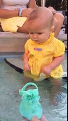 A strange and terrifying way to teach swimming