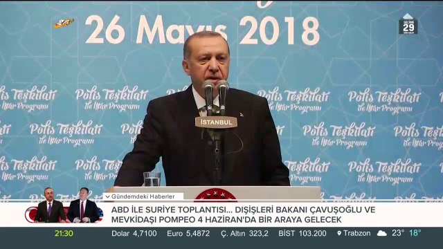 Cumhurbaşkanı Erdoğan polislerle iftar programında buluştu