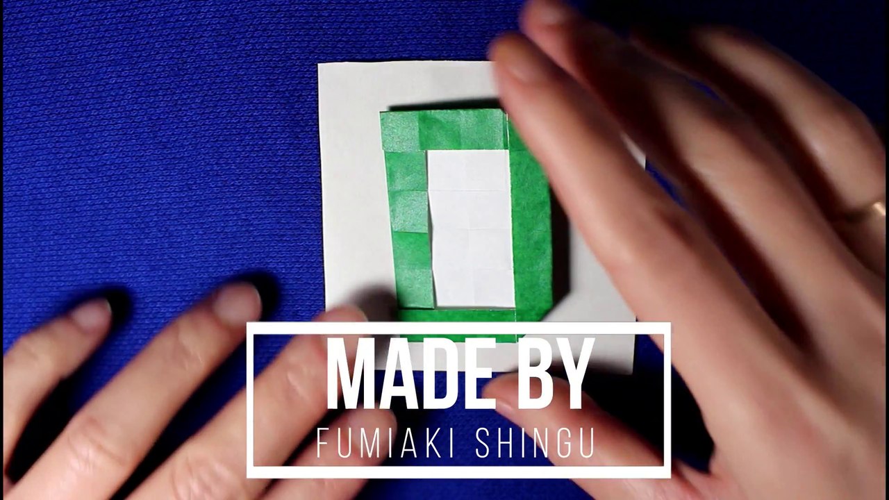 Origami Alphabet Letter  D  (Fumiaki Shingu)   Origami Papercraft Extras
