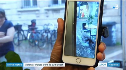 Intempéries : violents orages dans le Sud-Ouest