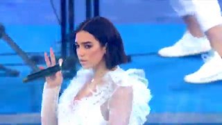 Dua Lipa perform LIVE at the UEFA Champions League Final Opening Ceremony presented by Pepsi