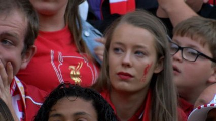 Liverpool fans react to Salah injury