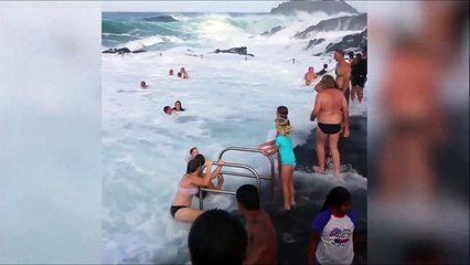 Une piscine naturelle incroyable mais attention aux grosses vagues