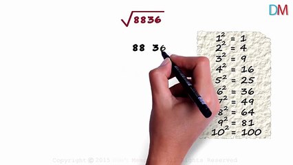 Fast Vedic Mental Math tricks - Square Roots 02