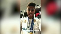 Isco y Asensio celebrando la victoria del Real Madrid