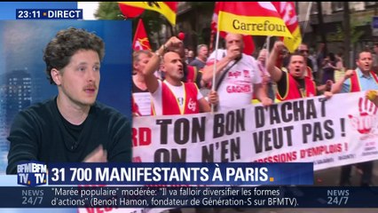 La "Marée populaire" à Paris mobilise moins que la "Fête à Macron" (2/2)