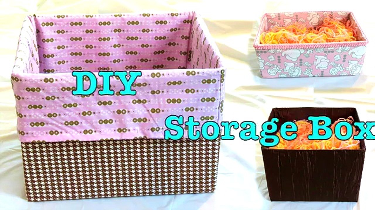 How to Make/Decorate a Storage Box with Fabric