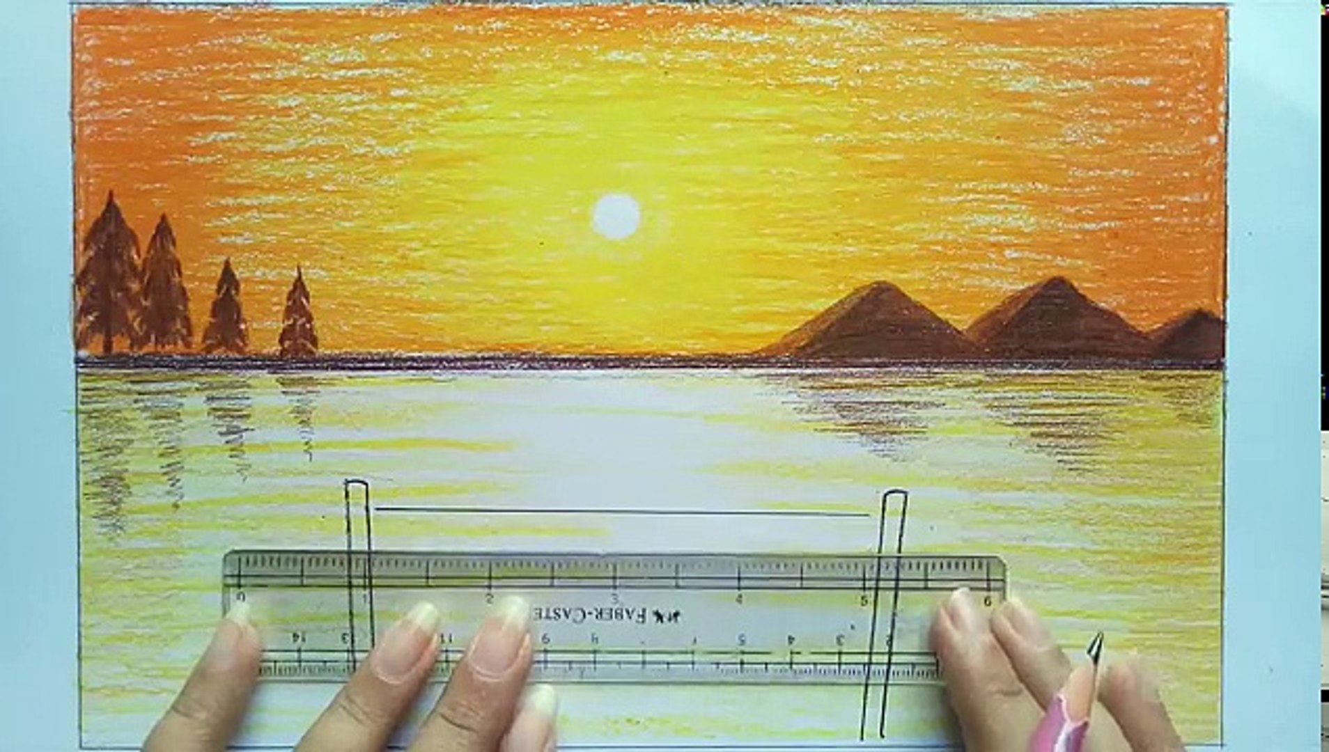 Featured image of post How To Draw A Sunset Easy With Pencil : I&#039;ll try to step by step tutorial.