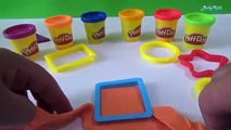 Play Doh: Las Figuras Geometricas - How To Make Play Doh Geometric Figures/BabyKids