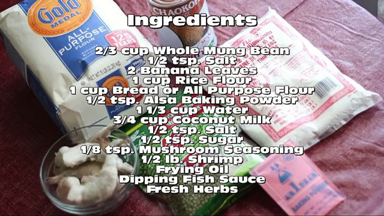 Banh Cong (Vietnamese Fried Cake with Shrimp and Mung Bean)