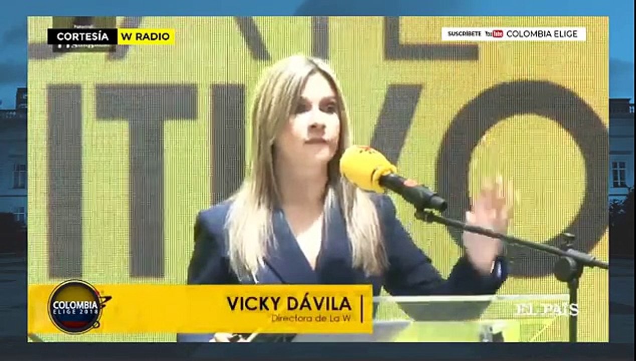 Vicky Dávila se lanza contra Iván Duque por boicotear debate y se elogia a Sergio Fajardo