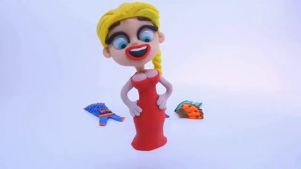 Elsa Disney Frozen Evil - Super Heros Playdoh stopmotion - GIM TV