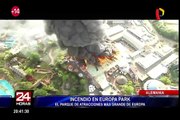 Alemania: gran incendio se desata en parque de atracciones más grande de Europa