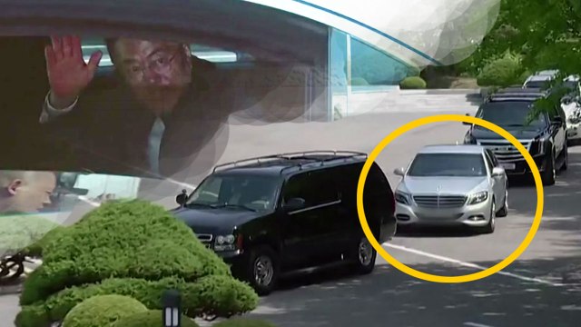 '철통 보안' 2차 회담...문재인 대통령 은색 벤츠 이용 / YTN