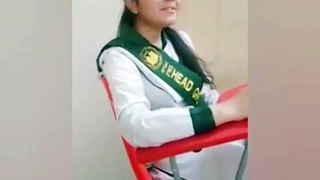 Young Pakistani Collage Girl Singing Song In Beautiful Voice