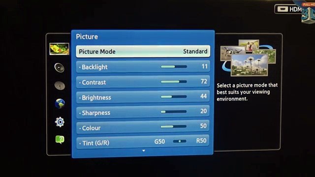 Samsung LED TV Picture Settings and Calibration ✔