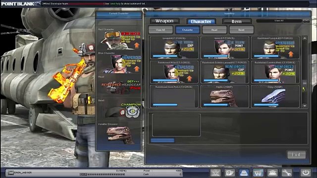 Testing PB Dev Server Emulator 1.8 fix. Title,Char,Item Mask,Beret and more (Point Blank Offline)