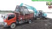 Excavator Kobelco SK200 Loading Toyota Dump Truck