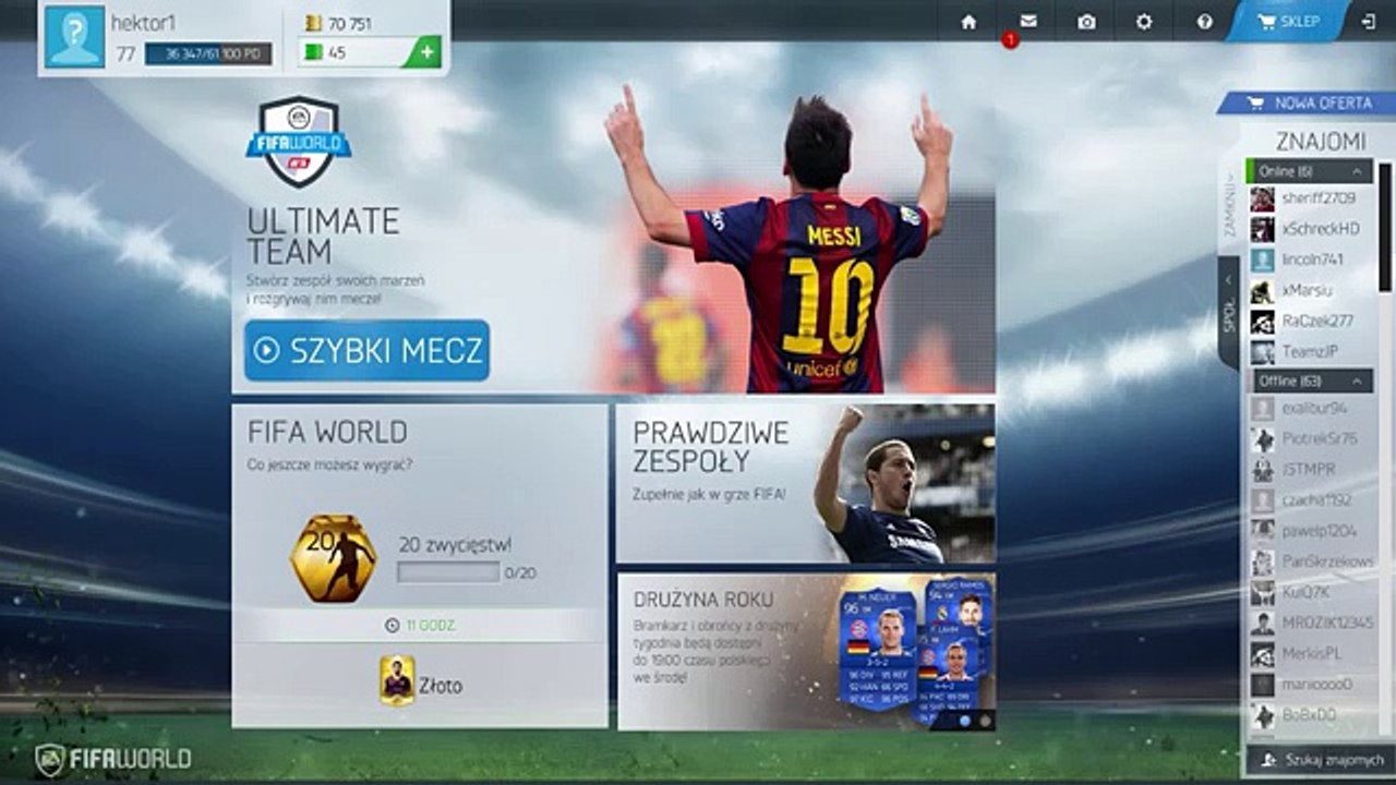 Fifa World [Ultimate Team] - Poradnik! Jak łatwo zarabiać coinsy w Fifa World!