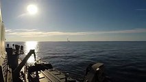 Russian submarine Yuri Dolgoruky successfully test-launched 4 Bulava ballistic missiles from the White Sea at a Kamchatka Peninsula testing area, a video showed