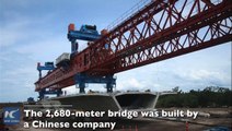 Check out this time-lapse of Brunei's first sea bridge, built by Chinese constructors, filmed over 3 years