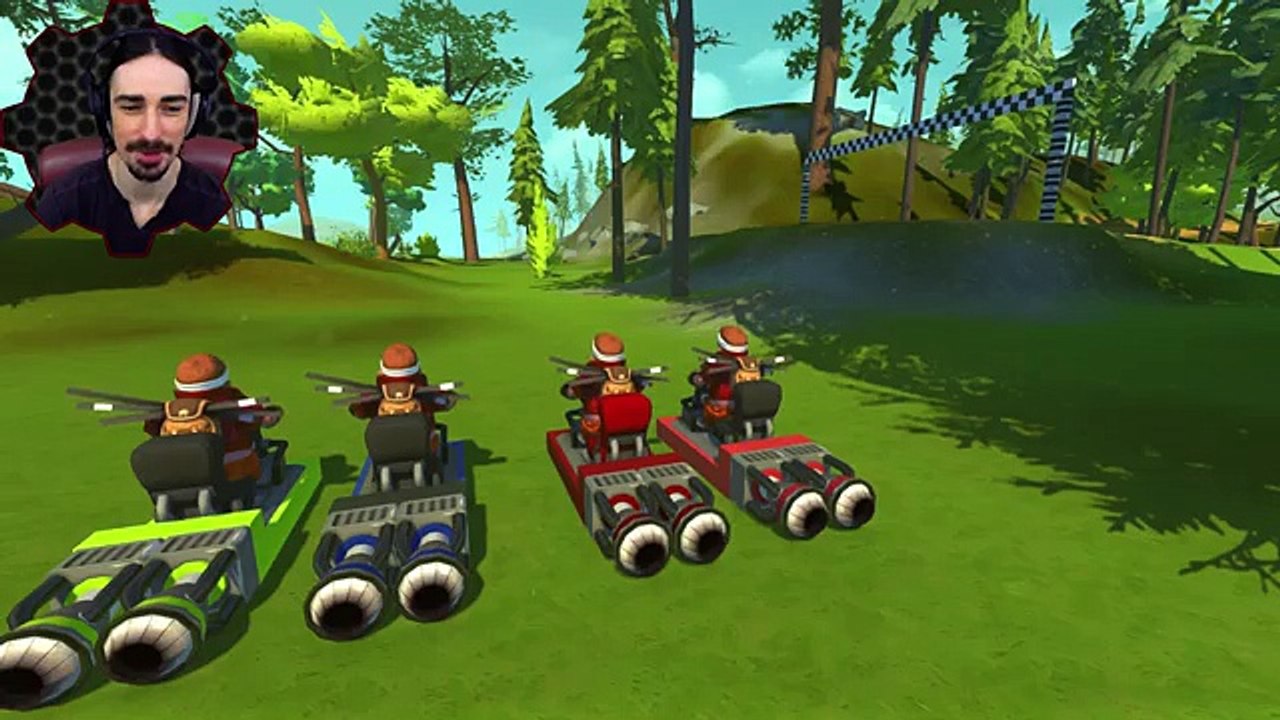 ROCKET SLED RACE! (Thrusters Only!) - Scrap Mechanic Multiplayer Monday! Ep35