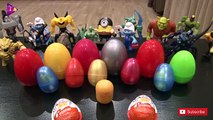 Surprise Eggs, Kinder JOY, Transformer, Shrek - Minions - The Smurfs - dinosaurs - Kids World