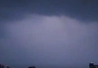 Lightning Flashes Across London Sky During Thunderstorm