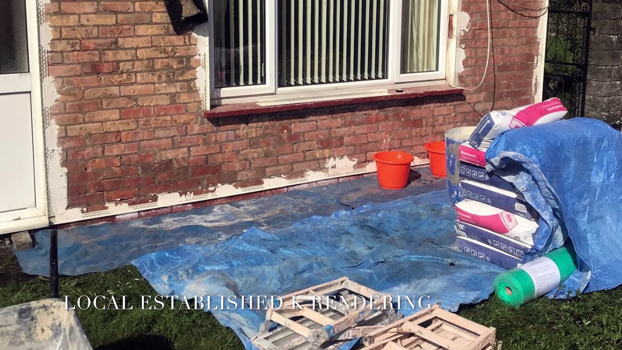 K RENDERING TO BUNGALOW IN CAERPHILLY SOUTH WALES - LOCAL K REND SPECIALISTS IN CAERPHILLY