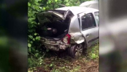 Yaklaşık 40 metreden tarlaya uçtu…