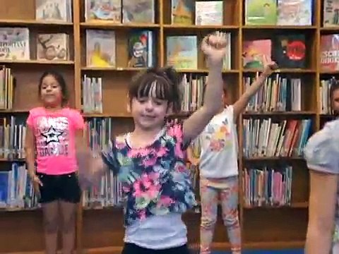 6 Year Old Mikayla 1st Year Cheerleading Routine. Cheers, Dance, Stunts. (Cute..a little funny to.)