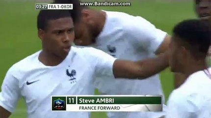 Amazing Goal Steve Ambri (1-0) France U20 vs South Korea U21