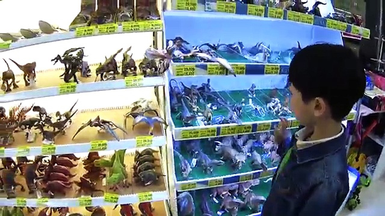 [With Kids]Toys Hunt Mart Shopping Haunted House Figure & Dinosaurs! Tayo Slide Ride Kids Car Toy