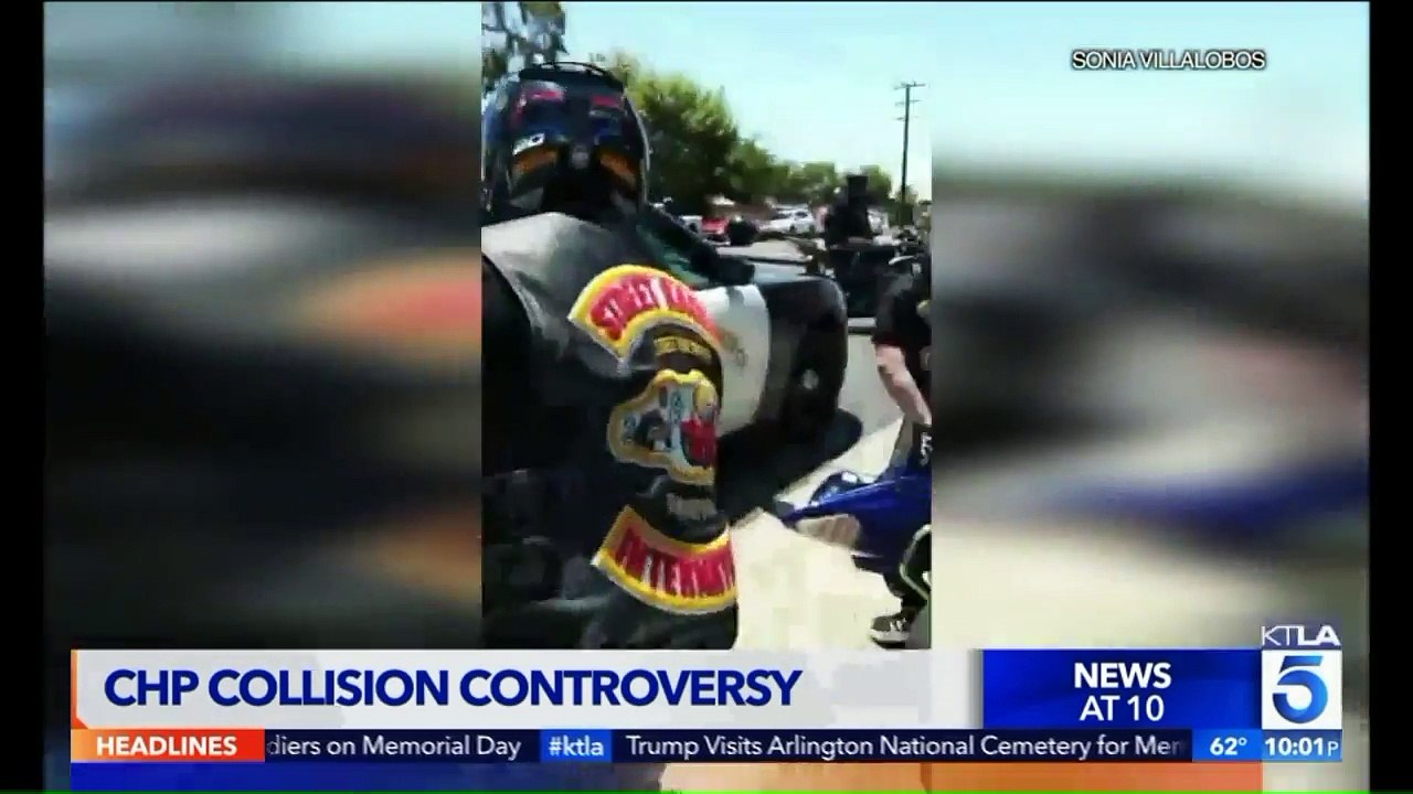 Video Shows California Trooper Knocking Down Motorcyclist After Freeway Pursuit