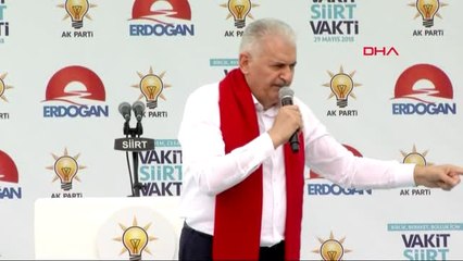 Siirt Başbakan Yıldırım Siirt'te Halka Hitap Etti