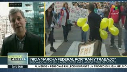 Inicia en Argentina marcha por Pan y Trabajo