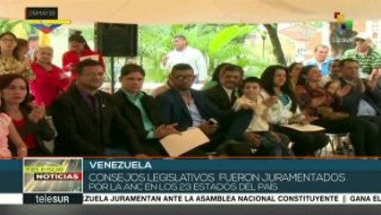 Venezuela: juramentan a 23 consejos legislativos elegidos el 20M