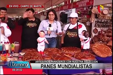 “Panes mundialistas” causan sensación en la feria del Campo de Marte