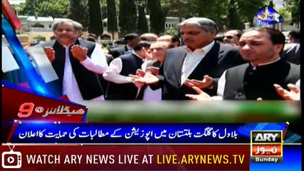 Headlines 2100 27th May 2018