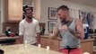 conor mcgregor shuts candles with punches