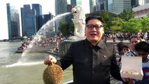Un imitateur de Kim Jong Un, Howard X, se balade à Singapour