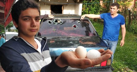 20 Dakika Süren Dolu Yağışı Hayatı Felç Etti, 6 Kişi Hastanelik Oldu