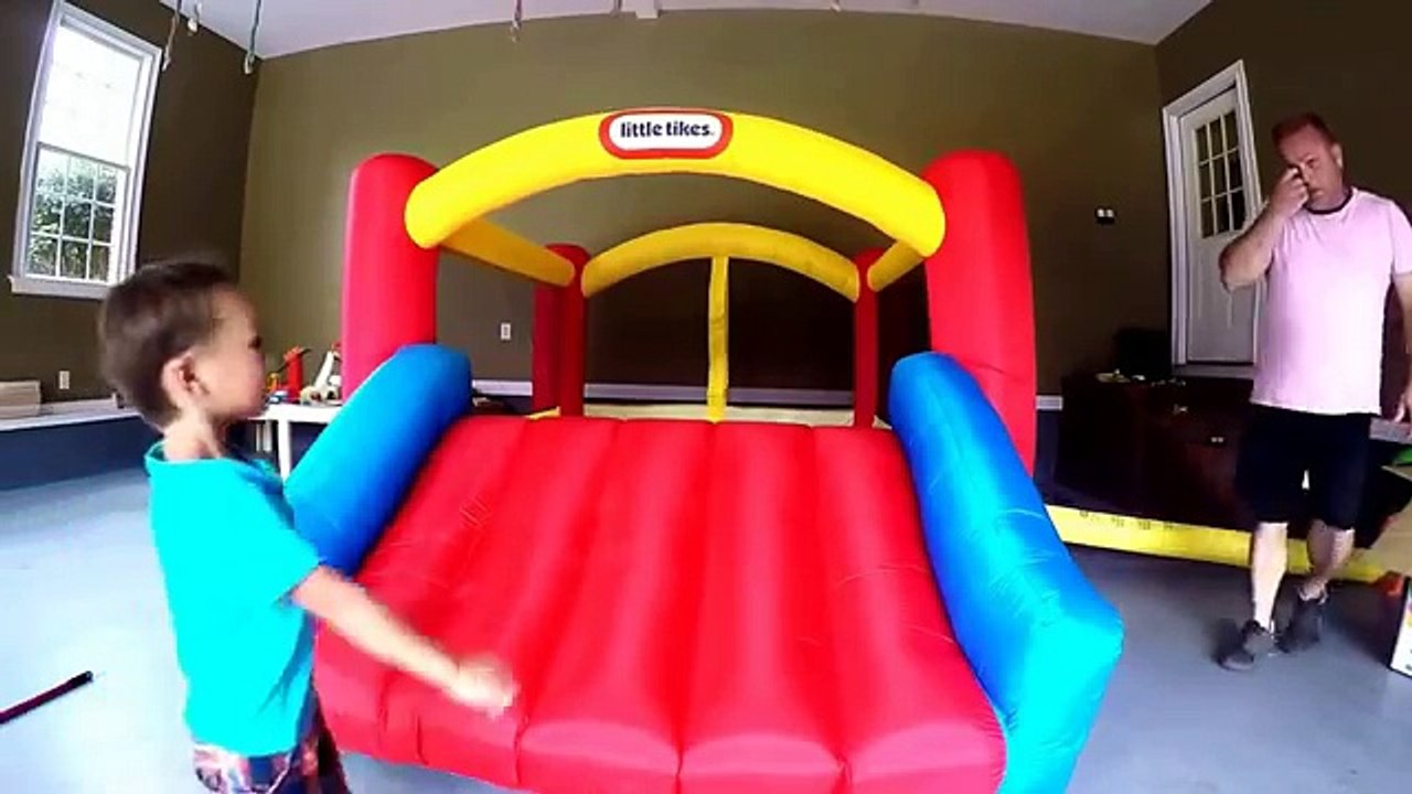 Little Tikes Inflatable Jump n Slide Bouncer with Toys Surprise