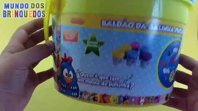 Baldão da Galinha Pintadinha com moldes e massinha